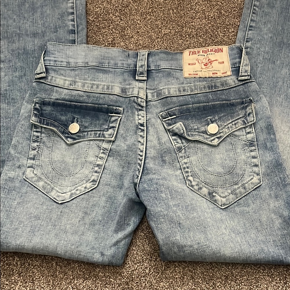 True Religion Light Blue Straight Men Jeans
